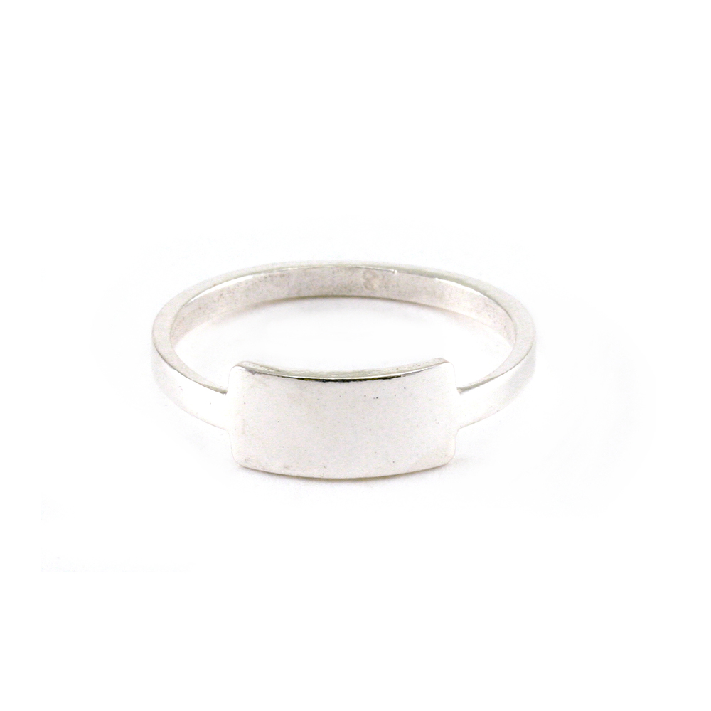Metal Stamping Blanks Sterling Silver Tab Ring Stamping Blank, SIZE 9